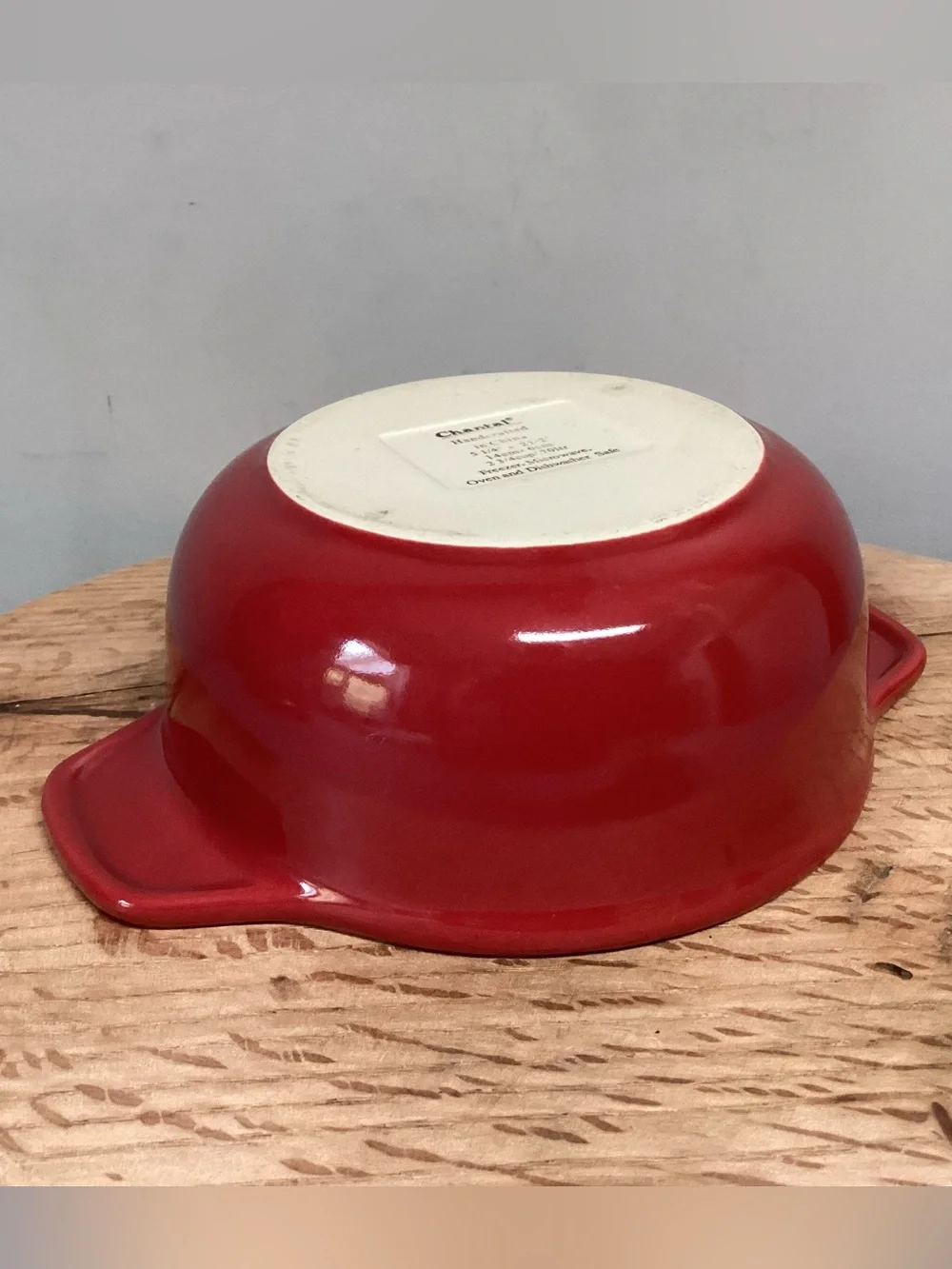 🔴 Vintage Chantal Cookware Casserole Dish / Soup Bowl - Beautiful Red Design